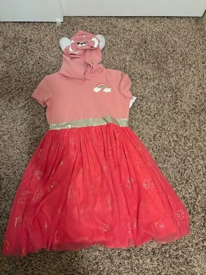 Disney Pixar Turning Red Dress XL 14-16 Hooded Full Tulle Skirt Short Sleeve - Image 1 of 4
