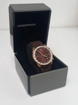 Mens Emporio Armani Wristwatch. AR-5890. Chronograph. Fully Working. Boxed. - Image 1 of 4