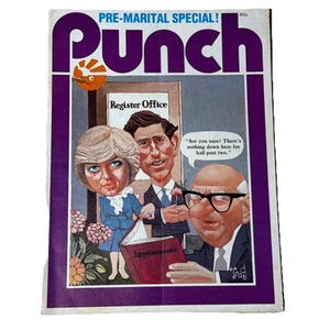 Punch Magazine Princess Diana Spencer Prince Charles Cover 22 July 1981 - Picture 1 of 2