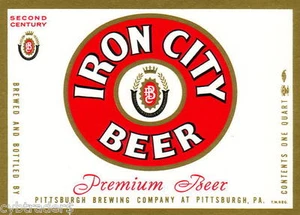 Iron City Beer Label  Refrigerator / Tool Box Magnet - Picture 1 of 1