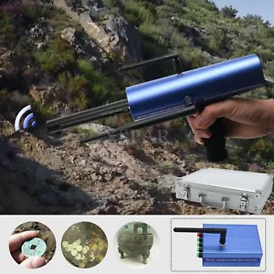 AKS Long Range Gold Metal Detector Gems Diamond Finder Blue w/ Aluminum Case xr - Picture 1 of 9
