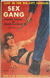 Laminated 11x17 Pulp Novel Cover Print Sex Gang Paul Merchant - Picture 1 of 1