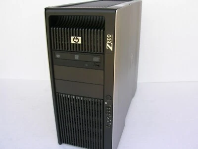 HP Z800 Gaming Desktop Nvidia Quadro & Soundblaster Audio WIFI 1TB Win 10 Pro  - Image 1 of 4