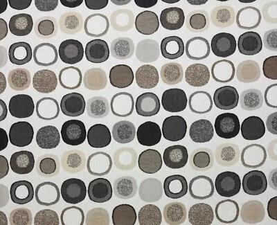 SUNBRELLA MANKALA Charocal 灰色 GEO 户外 室内织布面料 YARD 54W — 第 1/4 张图片