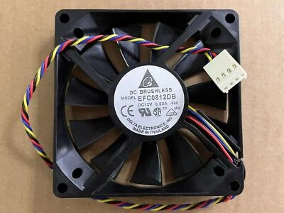 NOT APPLICABIE Delta EFC0812DB-F00 8015 12V 0.50A 8CM 80*80*15MM PWM 4pin fan