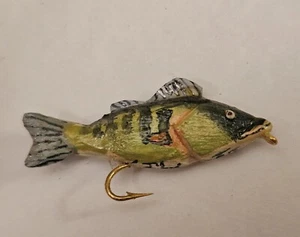 Fish Decoy 1.5" Lure Michigan Mike Irish Signed - Picture 1 of 5