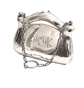 Excellent George V Solid Silver Ladies Evening Bag - Joseph Gloster -VGCO- 97 gm - Picture 1 of 8