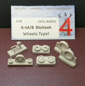 CAT4 Models 1/48 A-4A/B Skyhawk wheels type1 beams R48012 - Imagen 1 de 2