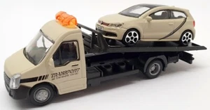 Burago 1/43 Scale #18 31400 - Volkswagen Polo GTI Car And Generic Flatbed Truck - Picture 1 of 7