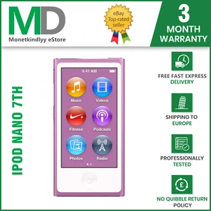 NEW Apple iPod nano 7th Generation Purple (16GB) Player - 3MONTHS WARRANTY - Picture 1 of 6