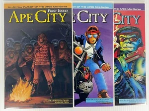 Ape City #1, 3-4 Malibu Adventure Comics 1990 Planet Of The Apes Mini-Series NM - Picture 1 of 8