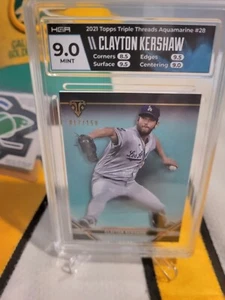 Clayton Kershaw 2022 Topps Triple Threads Aquamarine #28.017/150.LA Dodgers.HGA9 - Bild 1 von 2