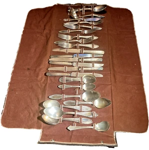 Vintage ANNETTE SILVORE Besteck Set SERVICE FÜR 6 Versilberte Made in Italy MCM - Bild 1 von 9