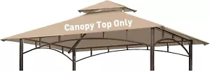Grill Gazebo Replacement Canopy Roof, 5' x 8' Outdoor BBQ Gazebo Canopy Top Cove - Picture 1 of 7