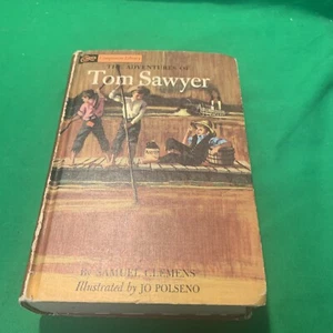 Adventures Of Huckleberry Finn Tom Sawyer 2 in 1 HB Book Companion Library 1963 - Picture 1 of 7