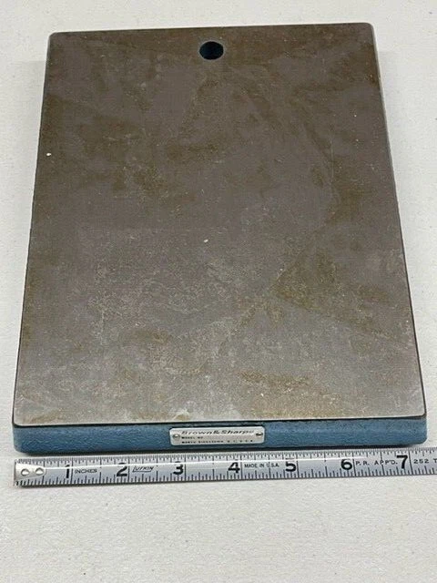 Brown & Sharpe 599-7702 Cast Iron Comparator Stand Base, 9x7"  IN STOCK - Image 1 of 4