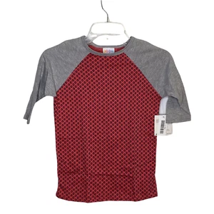 Lularoe Sloan T-Shirt Unisex Ragazzo Bambini Taglia 8 Crew Geometrica Multicolore (1969) - Foto 1 di 8
