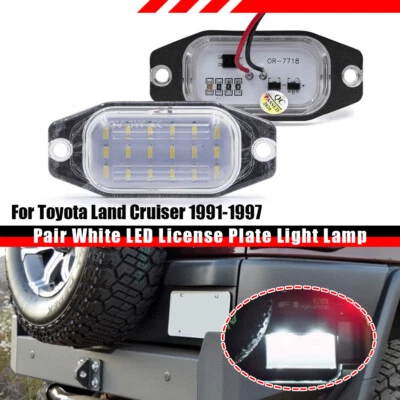 OE-Fit 3W Led License Plate Lights For Lexus LX450 Toyota Land Cruiser 91-98 FJ — 第 1/4 张图片