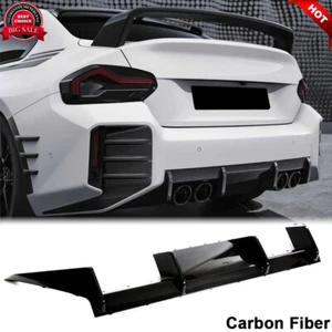 Fits BMW G87 M2 Coupe 2022-2024 DRY CARBON Rear Bumper Diffuser Lip Spoiler kit - Foto 1 di 12