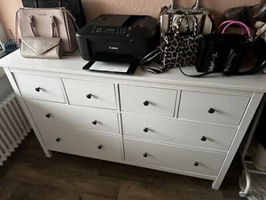 Ikea- Hemnes, Kommode mit 8 Schubladen, weiß, 160x96 cm - Bild 1 von 2