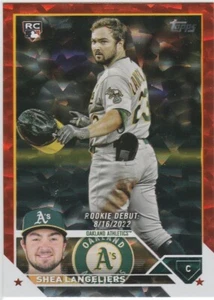 Actualización Topps 2023 Shea Langeliers RC 190/299 lámina naranja US181 Oakland Athletics - Imagen 1 de 1