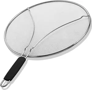 Splatter Screen for Frying Pan - 13 Inch Stainless Steel Grease Splatter Guard - - Picture 1 of 9