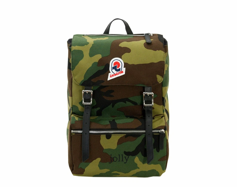 Invicta Jolly Camouflage Star Icon Green Camo Backpack  - Image 1 of 4