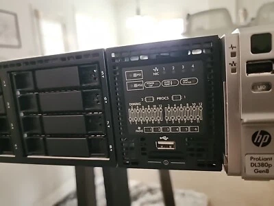 HP DL380p G8 8 bay SFF Two E5-2630 128GB 2x 750W PSU P420i 512MB NIC iLO Adv - Image 1 of 4