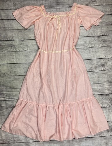 SAINT LAURENT (YSL) Camicia da notte Yves Saint Laurent abito contadino lingerie pigiama bianco taglia M XL