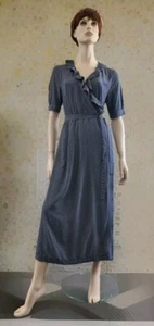 UNIQLO Ines De Le Fressange Midi Wrap Dress Navy & White Polka Dot M Unworn - Picture 1 of 15
