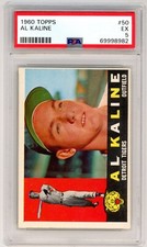 1960 Topps AL KALINE Tigers #50 PSA 5 EX Condition!