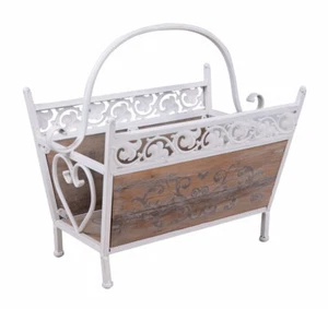 Zeitungsständer Zeitungskorb Landhausstil Zeitschriftenhalter Zeitungsablage neu - Bild 1 von 5