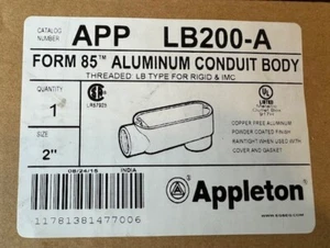 Corpo condotto alluminio EMERSON LB200-A forma 85 NUOVO IN SCATOLA spedizione gratuita negli USA - Foto 1 di 5