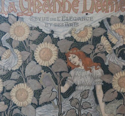 couverture LA GRANDE DAME illustrateur Grasset Art Nouveau Jugendstil no Mucha - Photo 1/2