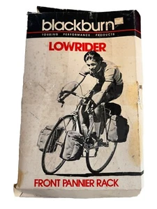 Vintage 1983 Blackburn Front Pannier Rack Lowrider Black Bicycle Touring - Picture 1 of 6