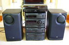 Quality JVC Hi-Fi System with Panoramic Surround Speakers System &Bush Turntable