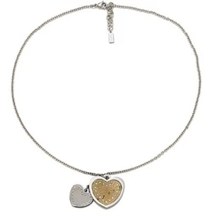 Collana a girocollo con charms a cuore donna prima classe jpc m700/238 con pelle - Foto 1 di 1