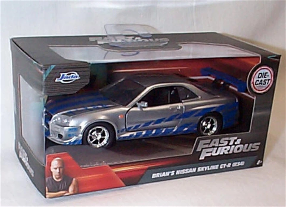 Jada 1/32 97184 Fast & Furious Brian's Nissan Skyline GT-R (R34) New FF box - Image 1 of 1