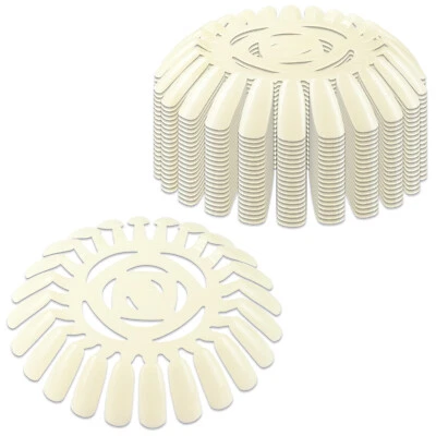 2pks 240 TIps Natural Color Nail Polish Art Tips Display Wheel Display Nail Art - Image 1 of 4