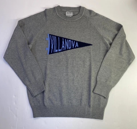 Villanova Wildcats Sweater Hillflint Xl Gray Long Sleeve College Cover