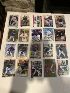 Colorado Rockies Prospect Signed Auto Pick Your Cards BUY 4 Save 35% 