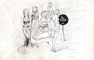 ROBERT GIGI - Tavola originale Marilyn Monroe (pubblicato su Glamour) - Imagen 1 de 1