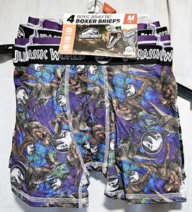 Jurassic World Boys' 4-Pack Athletic Boxer Briefs Size M(8)/New - Picture 1 of 2