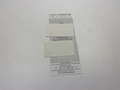 Curtis Boehringer 12 Days Of Christmas 8 Maids-a-Milking Cross Stitch Pattern 1M - Image 1 of 3