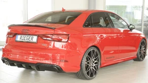 Rieger CUP Diffusor SCHWARZ für Audi A3 8V 8V7 8VS S-Line Heck Ansatz DELinks - Bild 1 von 10