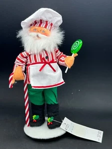 Annalee Mobilitee Puppe 2021 Weihnachten Süßigkeiten Santa 411221 Koch 9 Zoll groß Neu mit Etikett $37 - Bild 1 von 10