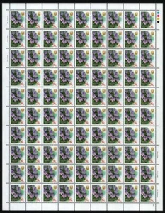 Ucraina 2002 - Michel n. 489 A I ** - MNH - Foglio - Francobolli - Fiori - Foto 1 di 1