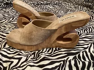 RARE HTF Vintage Soda 90s Y2K Candies Style High Heels Slides Cutout Size 8 - Picture 1 of 7