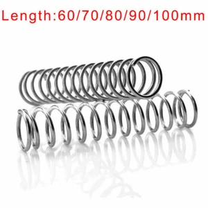 Wire Dia.2mm L: 60/70/80/90/100mm Stainless Steel Compression Compressed Spring - Picture 1 of 4