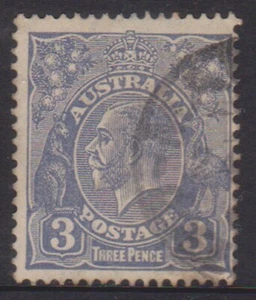 (K161-308) 1926 AU 3d blue KGV Die II (tone spots)(LO) - Imagen 1 de 1